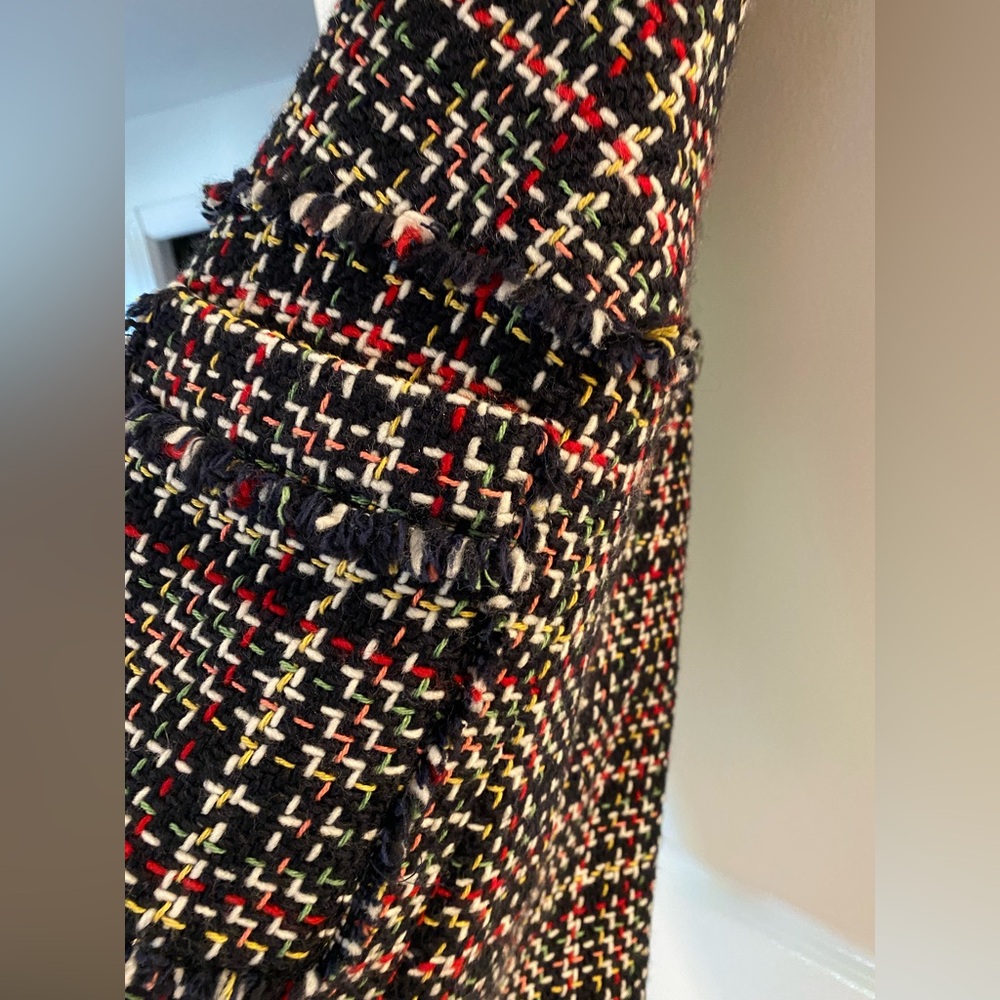 PEARL by Lela Rose Multicolor Tweed Sleeveless Tunic dress- S - Picture 8 of 14
